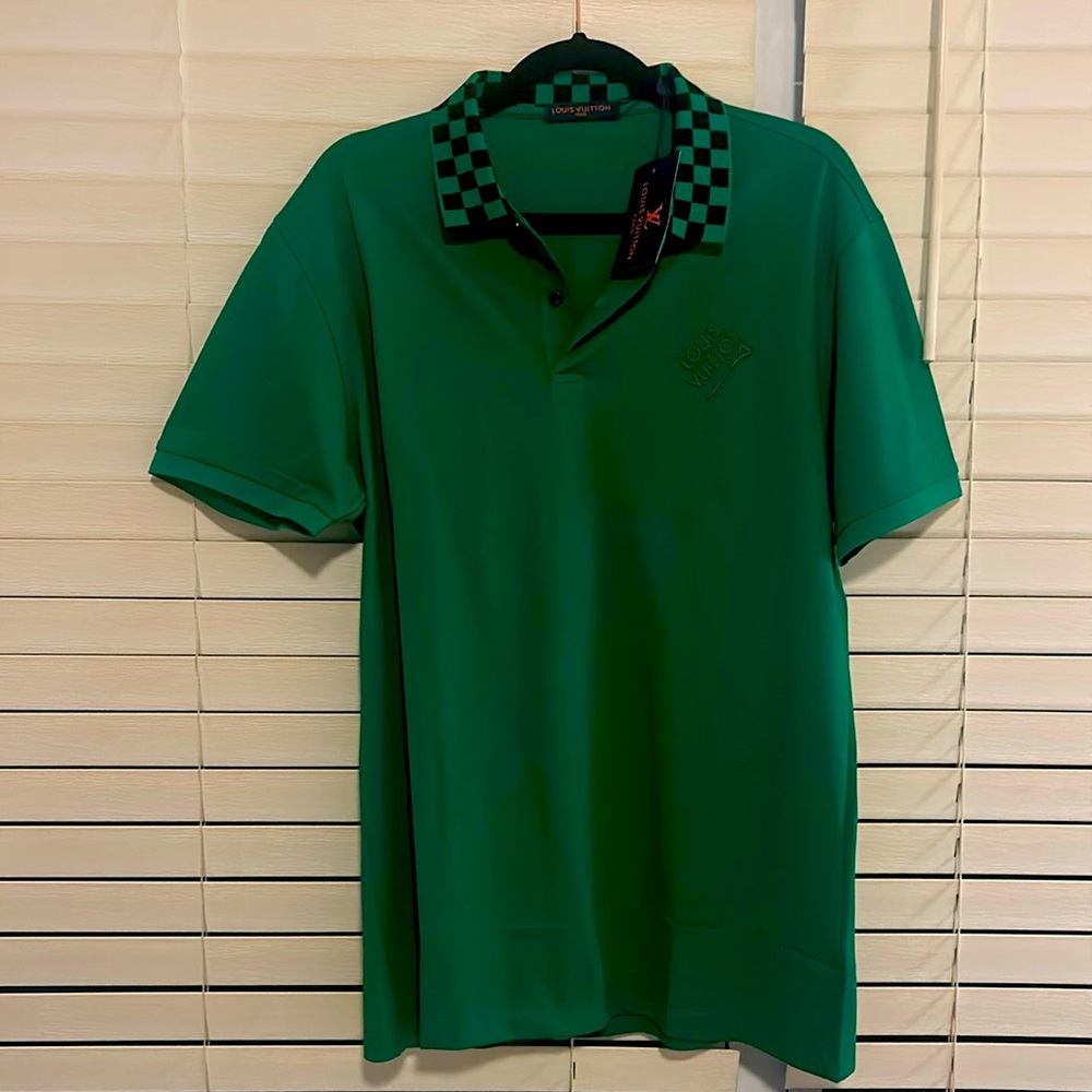 Green Louis Vuitton shirt 2x European cut